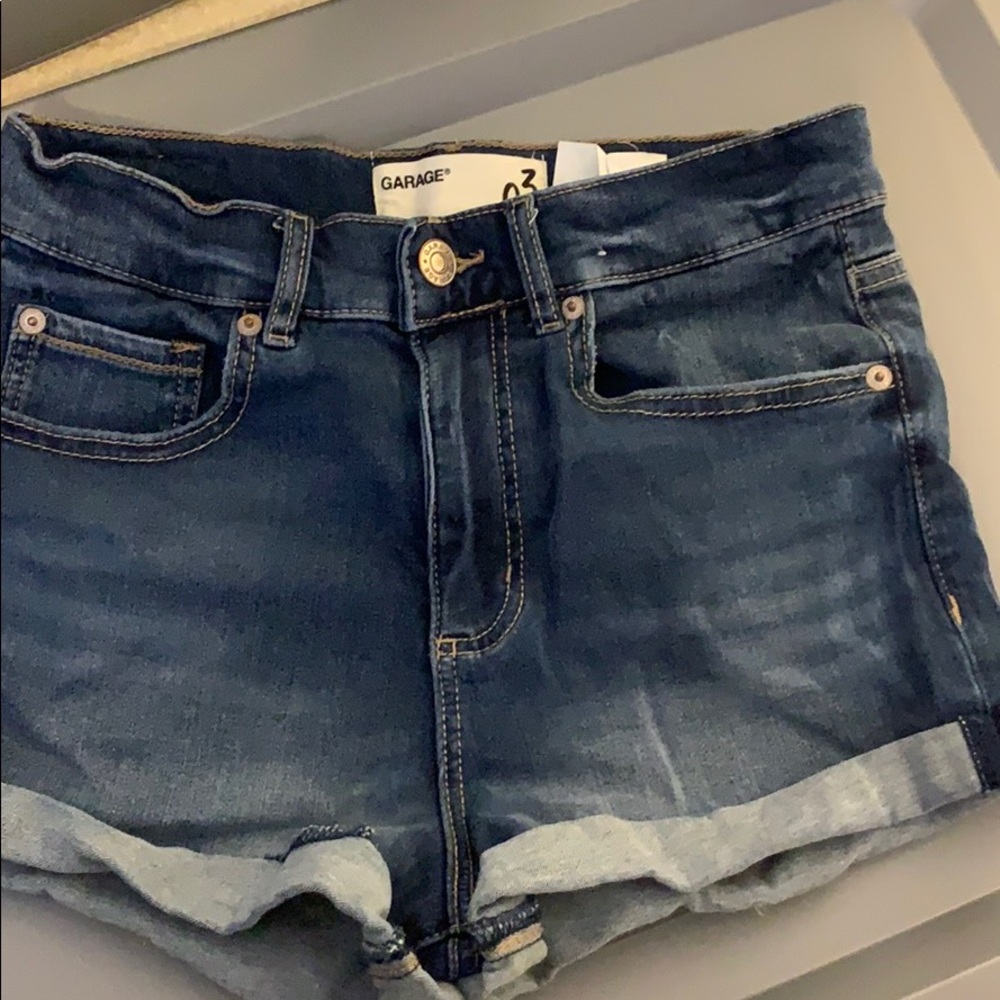 3 Retro premium high rise garage shorts